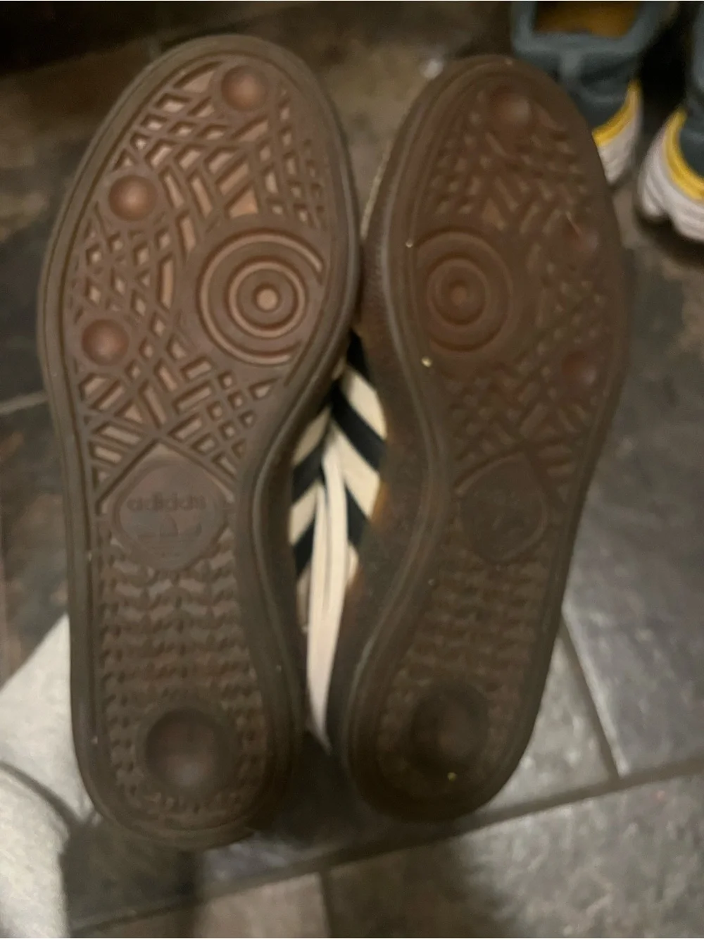 adidas Women's White Sneakers with Black Stripes
